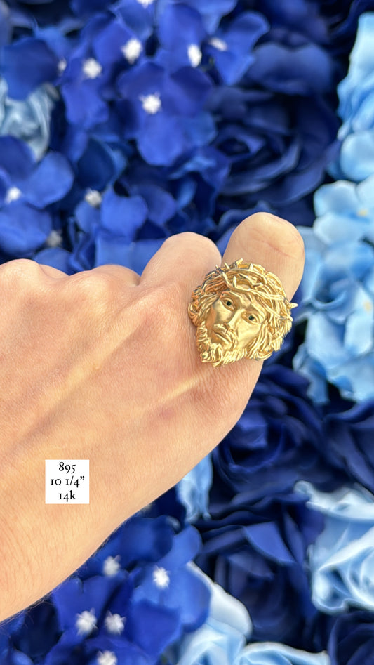 14K Jesus Ring