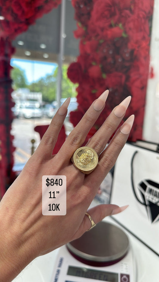 10K Lion Ring