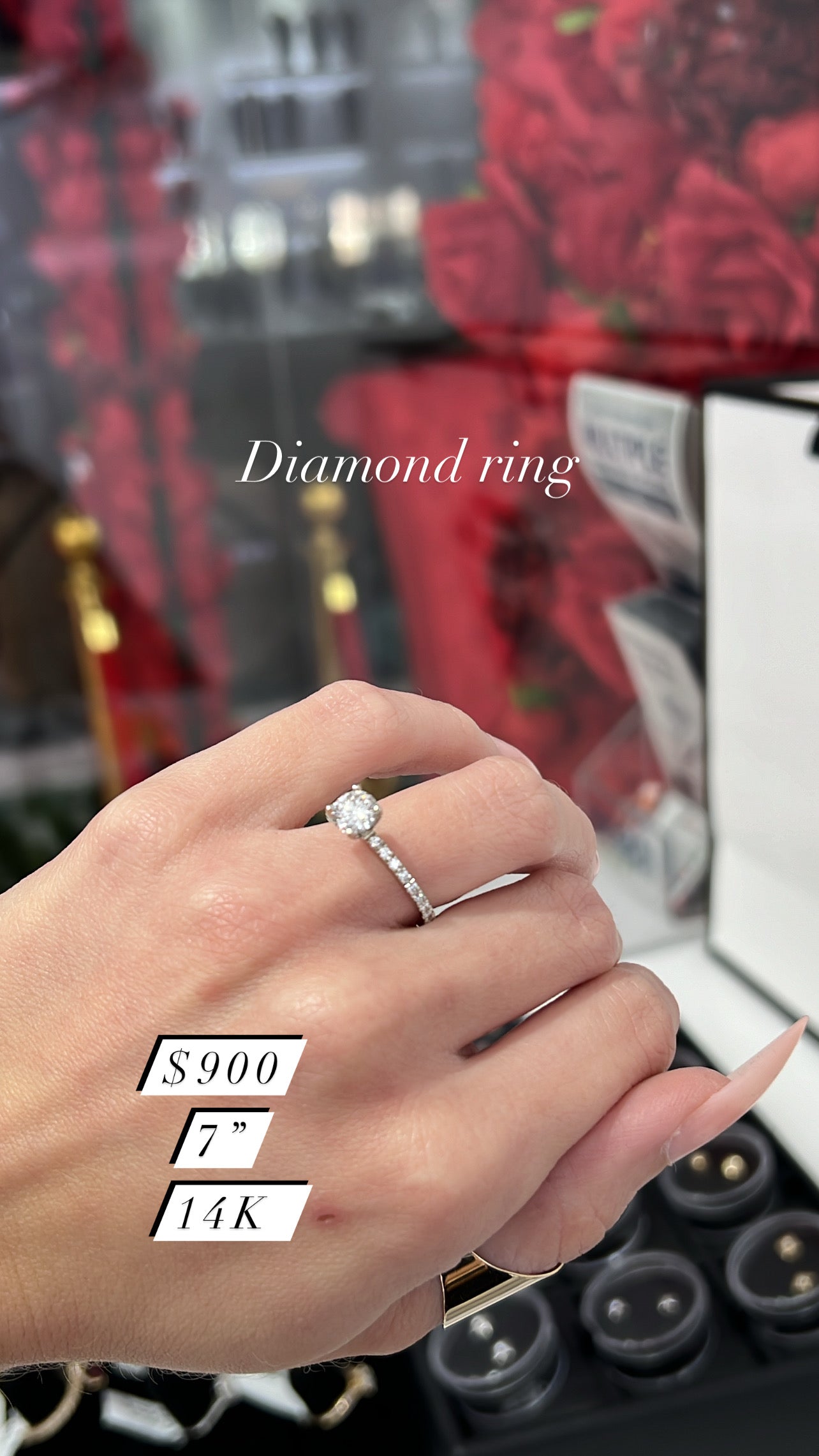 14k Diamond Ring