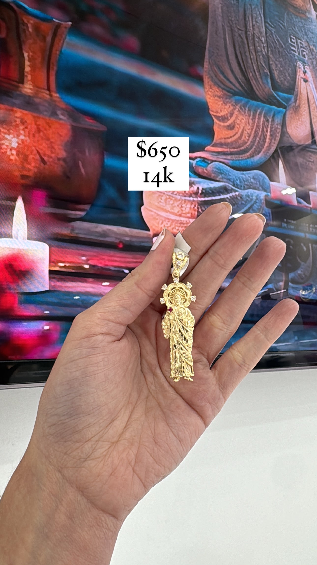 14K San Judas Charm