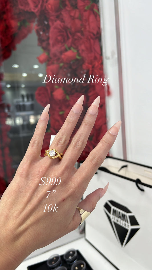 10K Diamond Ring