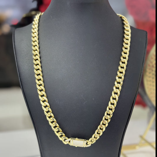 11MM Semi Cuban Link Chain