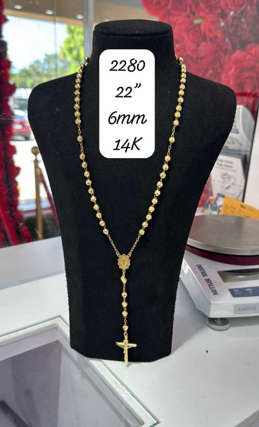 14K Rosario Necklace