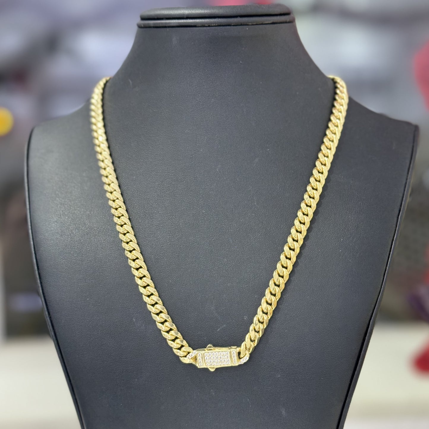 7MM  Semi Cuban Link Chain