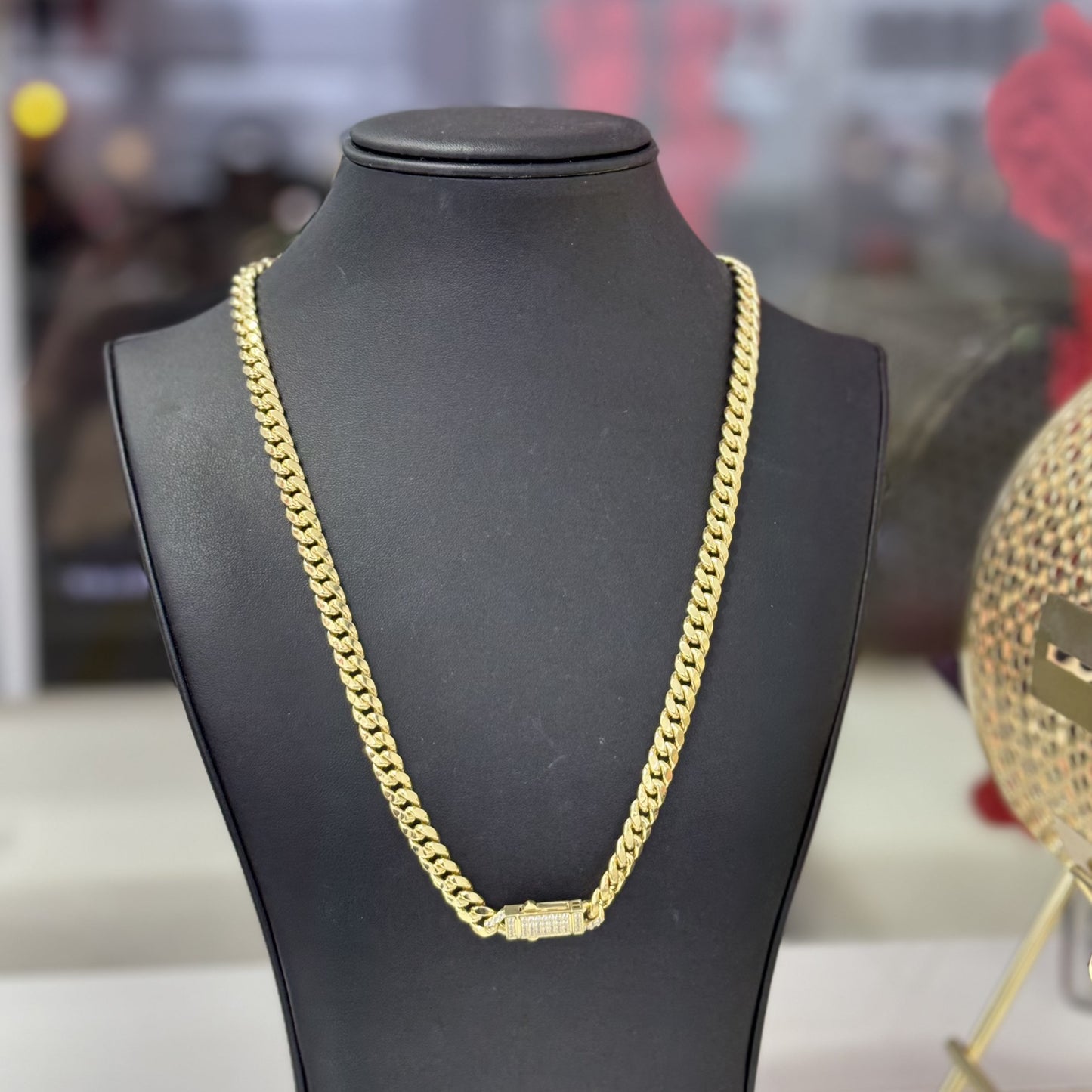 7MM Semi Cuban Link Chain