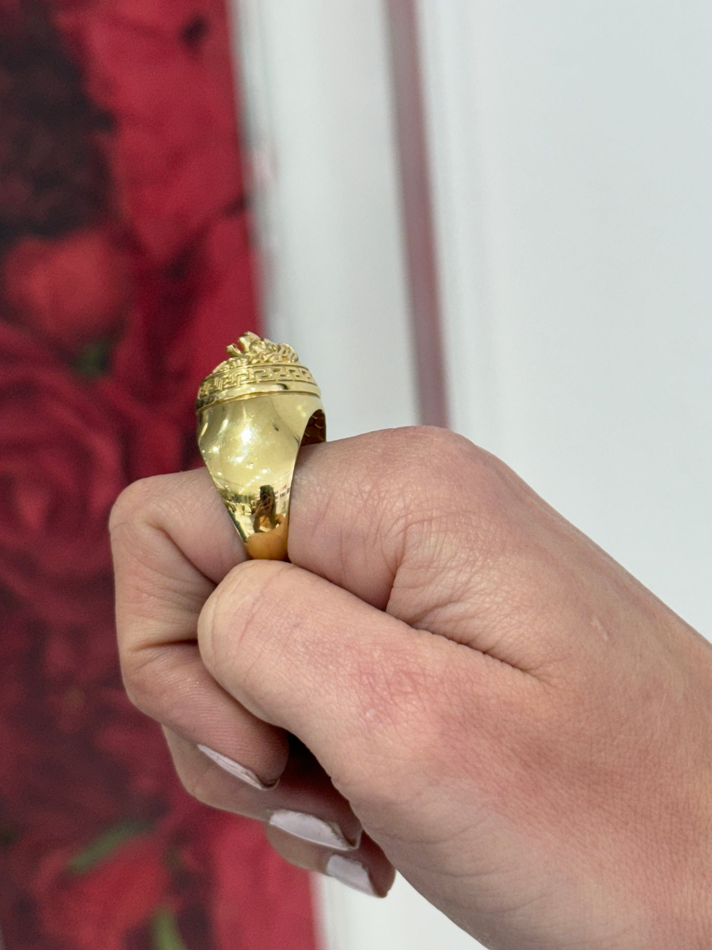 14K Lion Ring