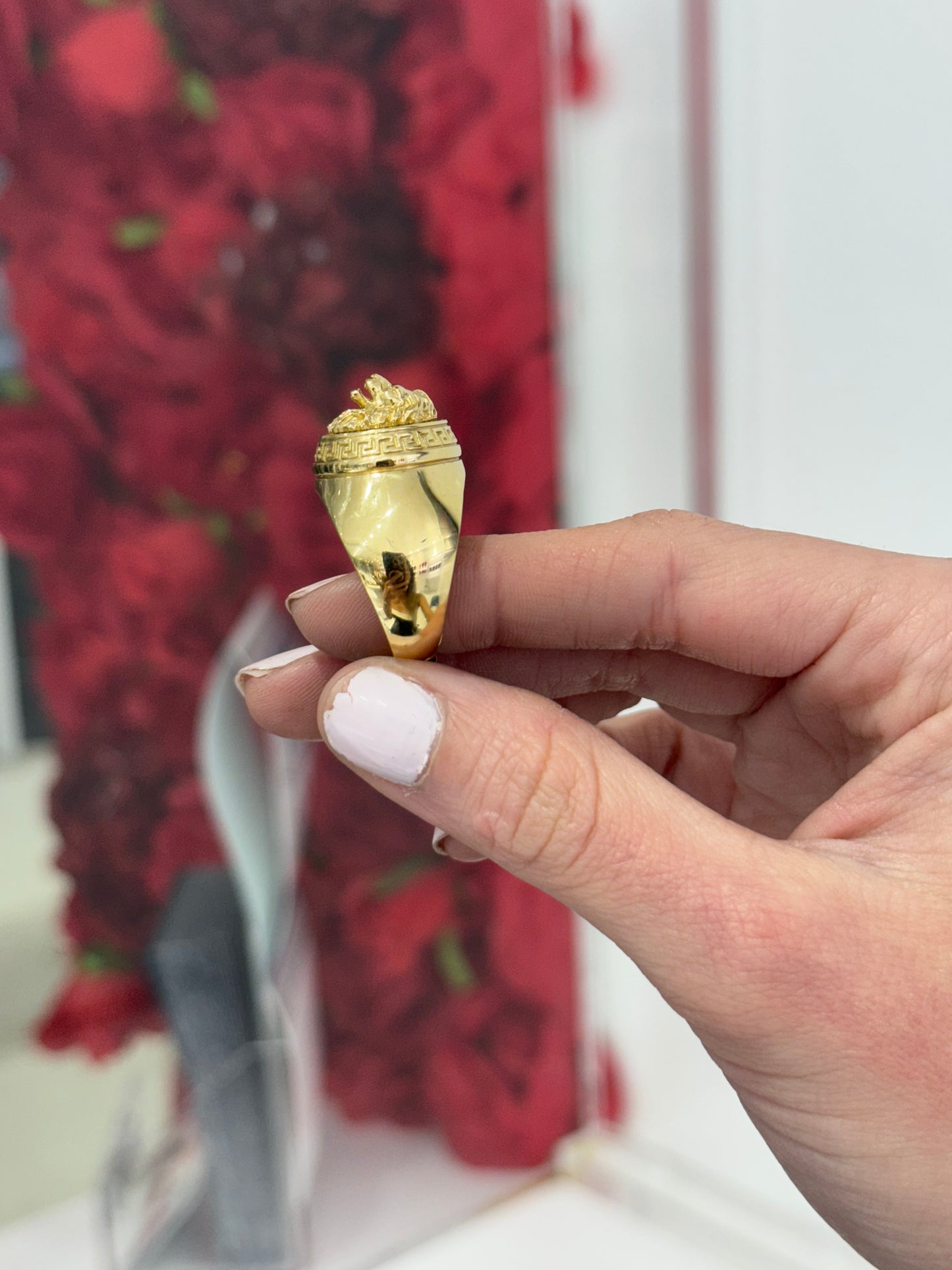 14K Lion Ring