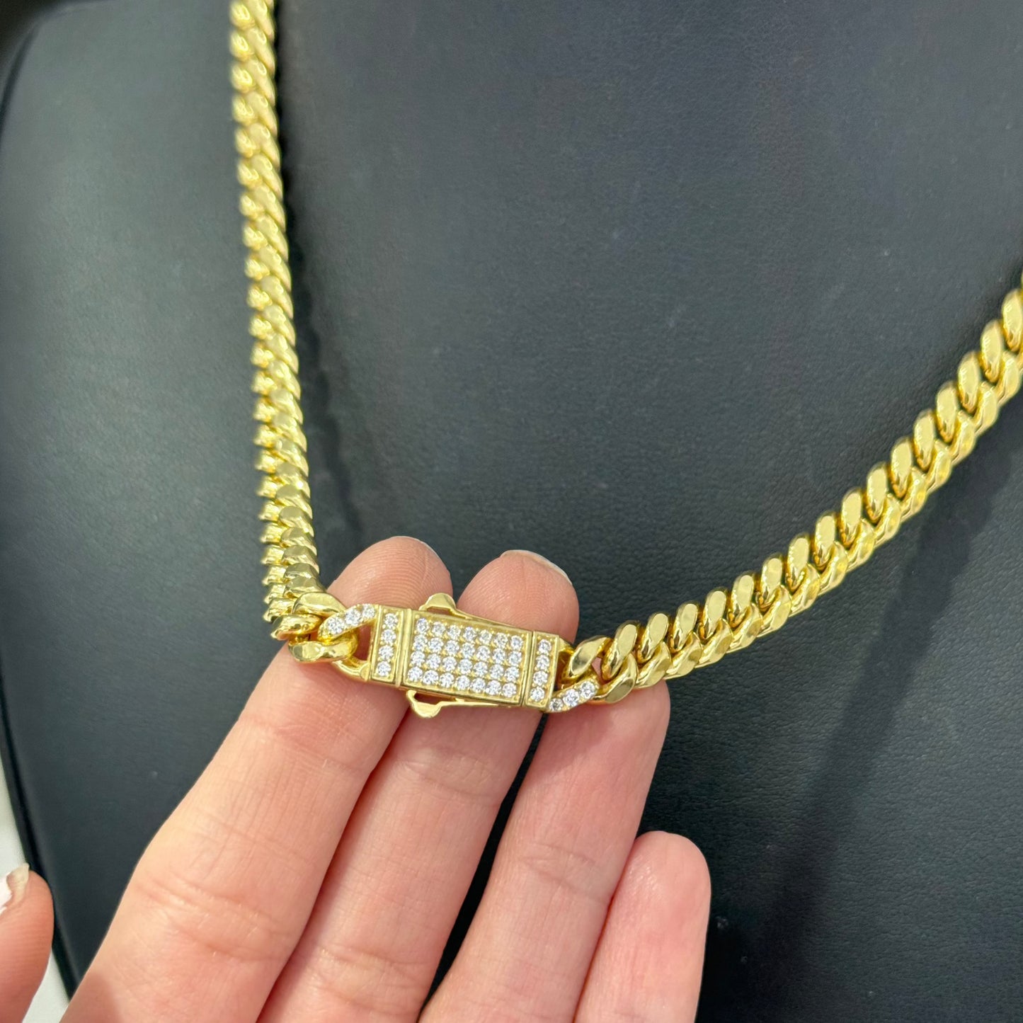 7MM Semi Cuban Link Chain