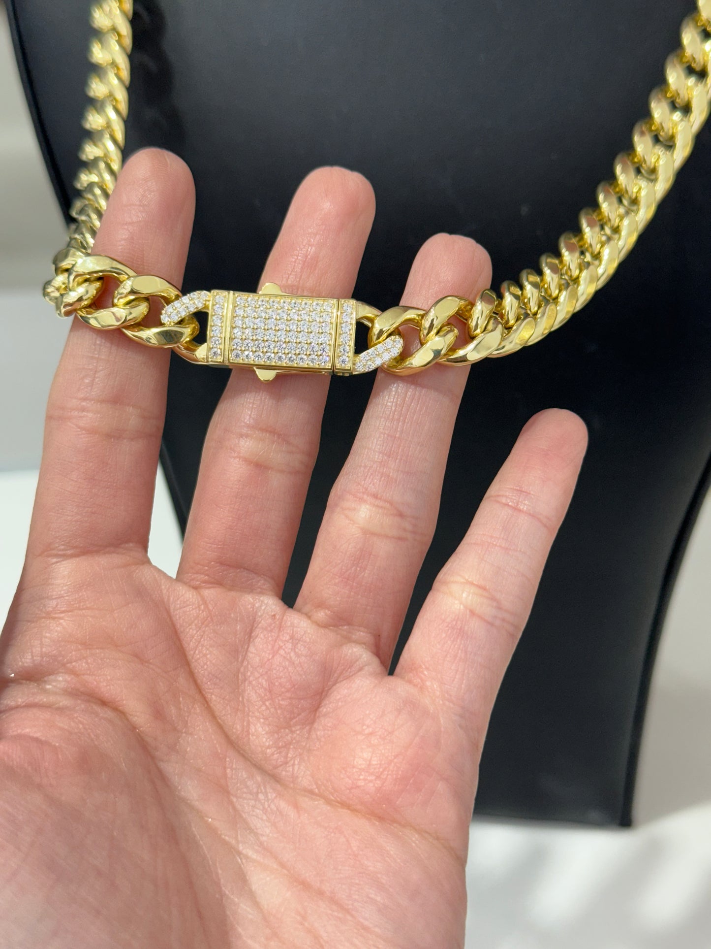 11MM Semi Cuban Link Chain