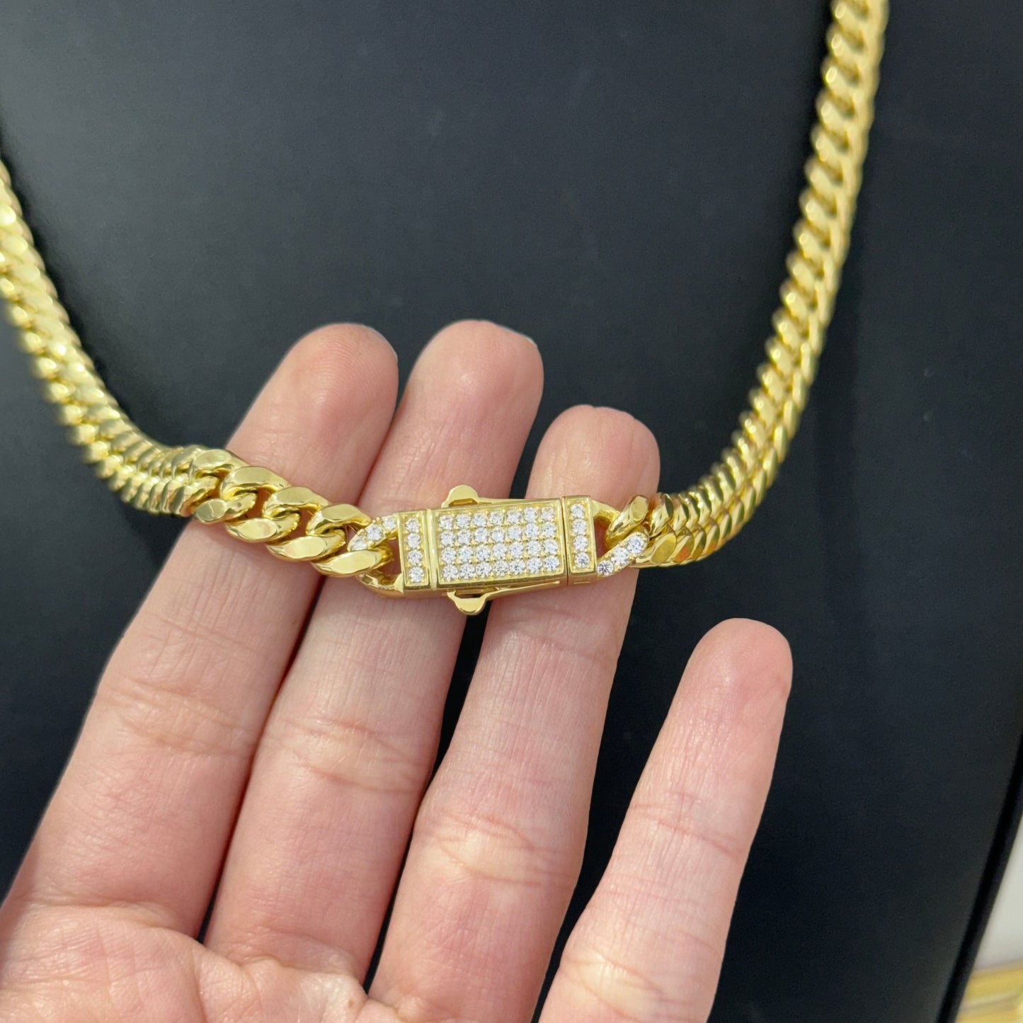 7MM  Semi Cuban Link Chain