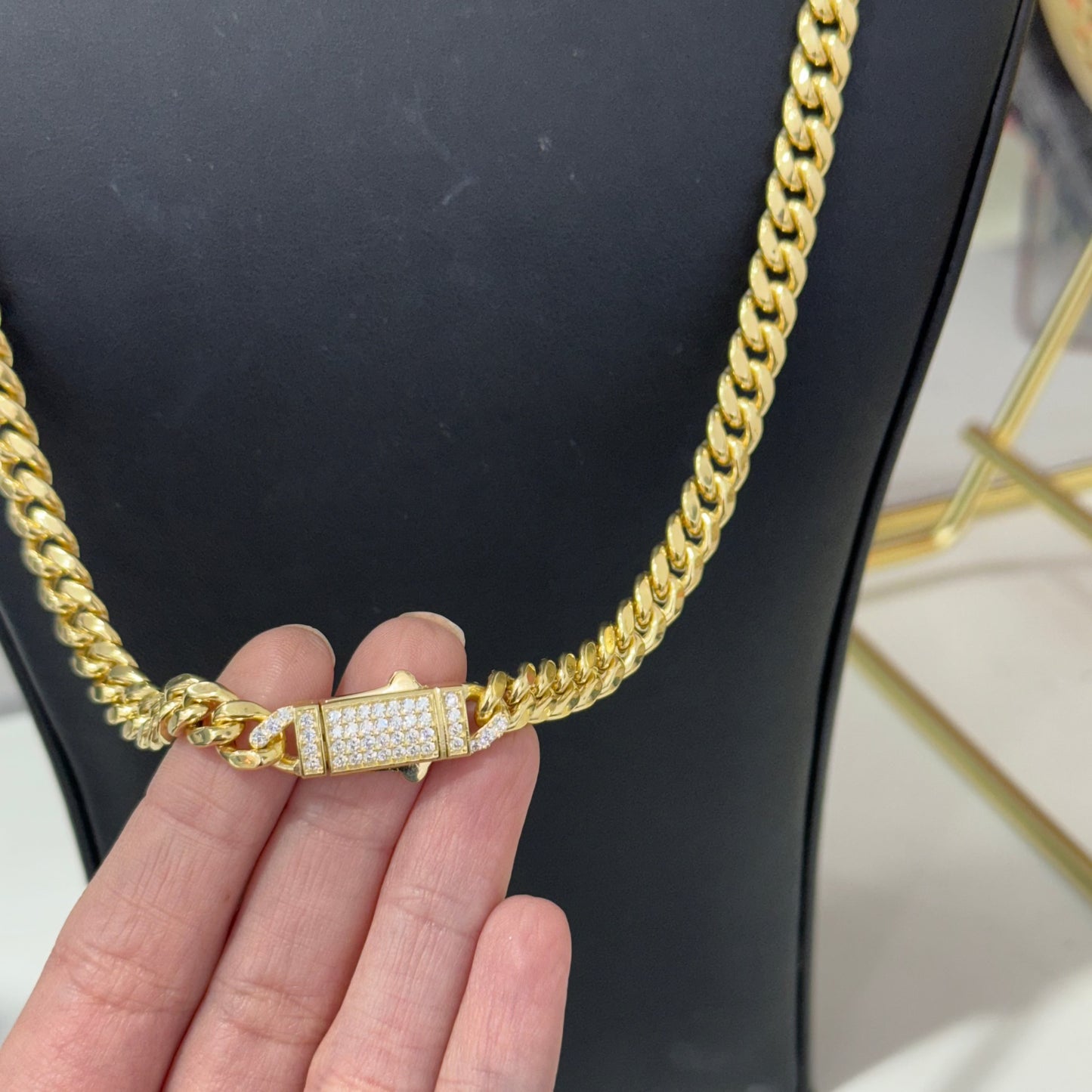 7MM Semi Cuban Link Chain