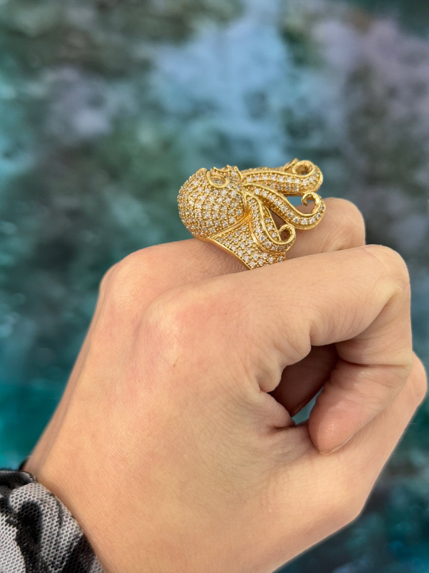 10K Octopus Ring