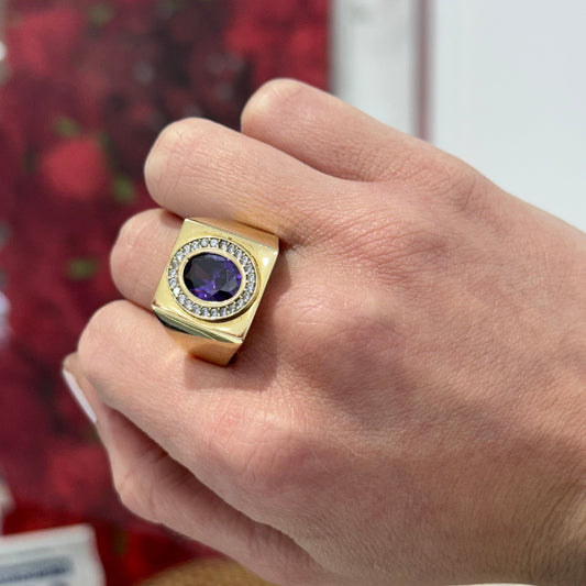 14K Purple Stone Ring