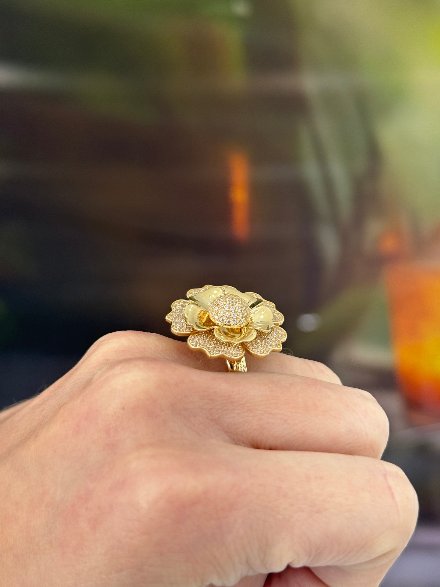 14K Flower Ring