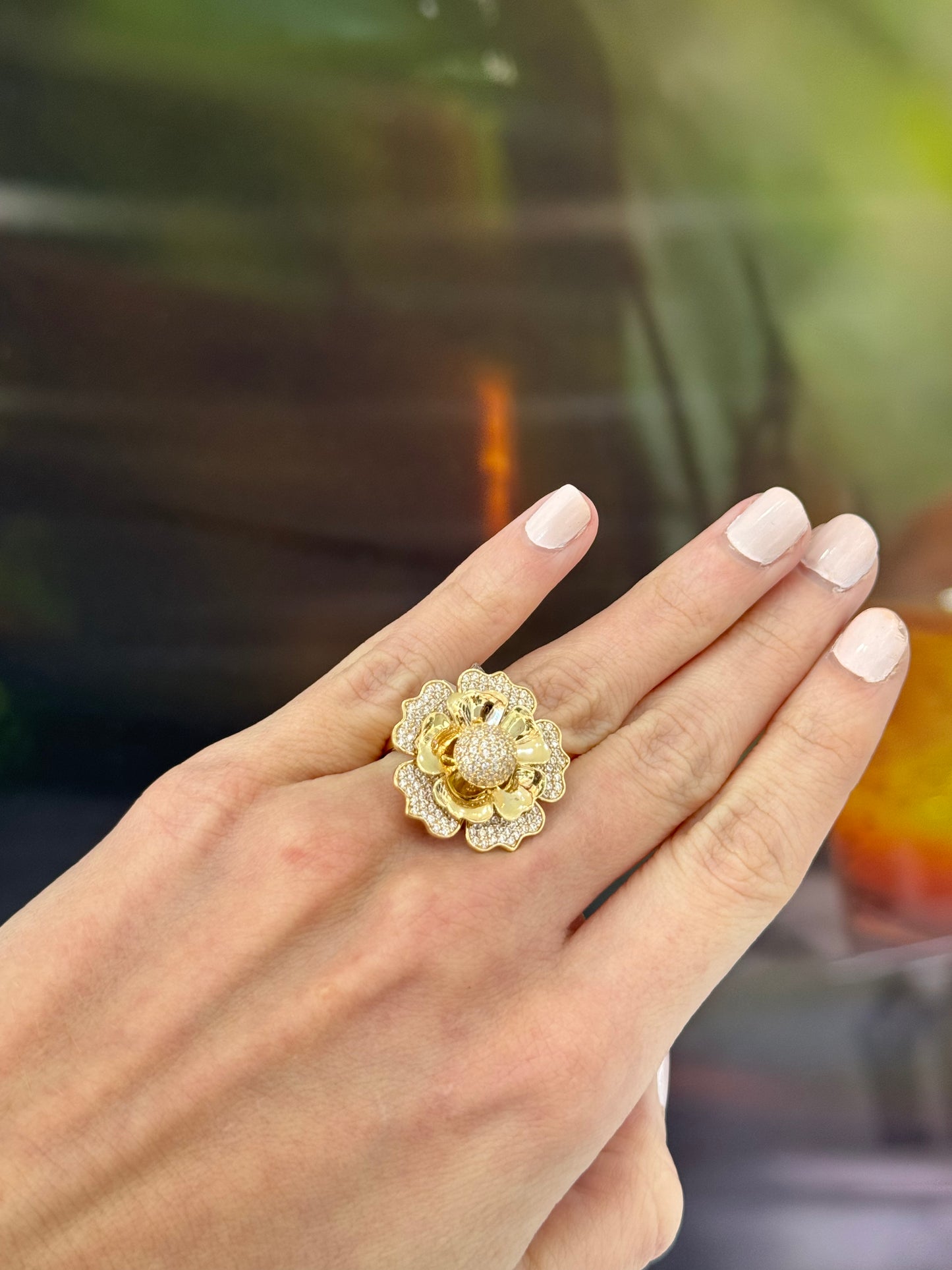 14K Flower Ring