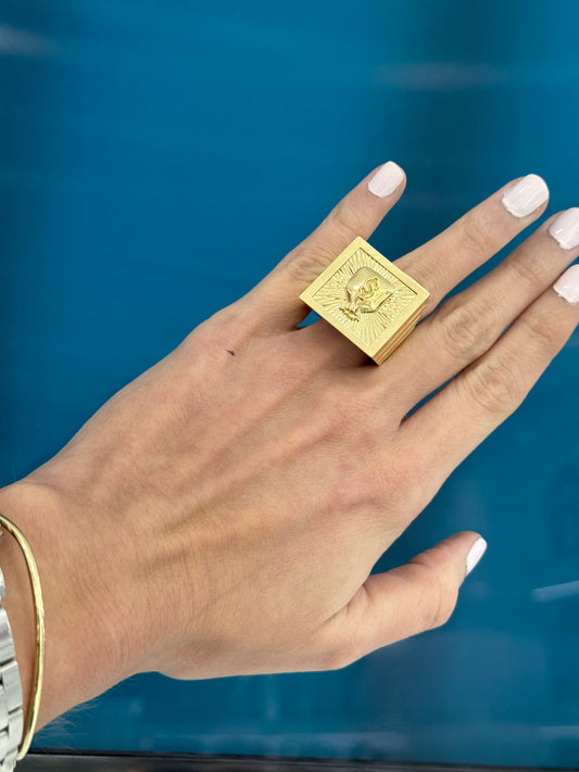 10K Square Money Ring