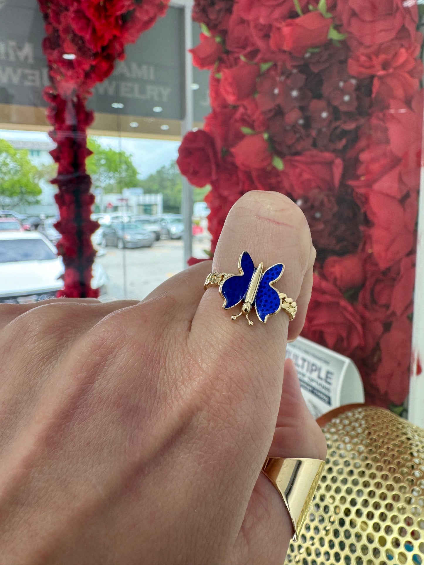 14k Butterfly Ring