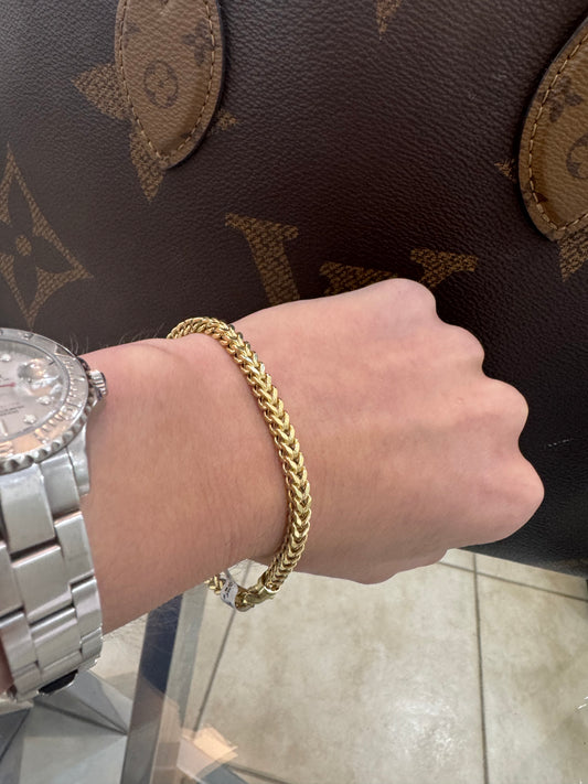 10K Franco Bracelet