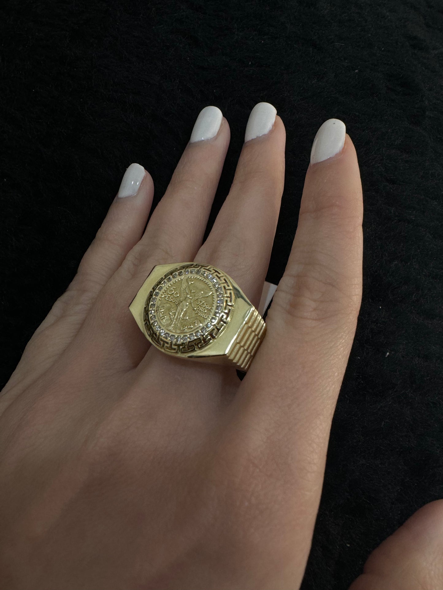 14K Centenario Ring