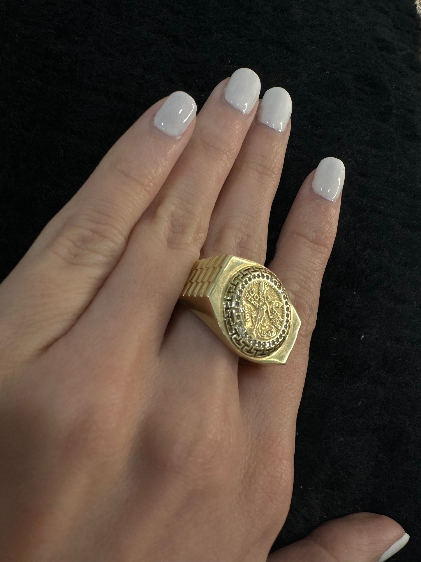 14K Centenario Ring