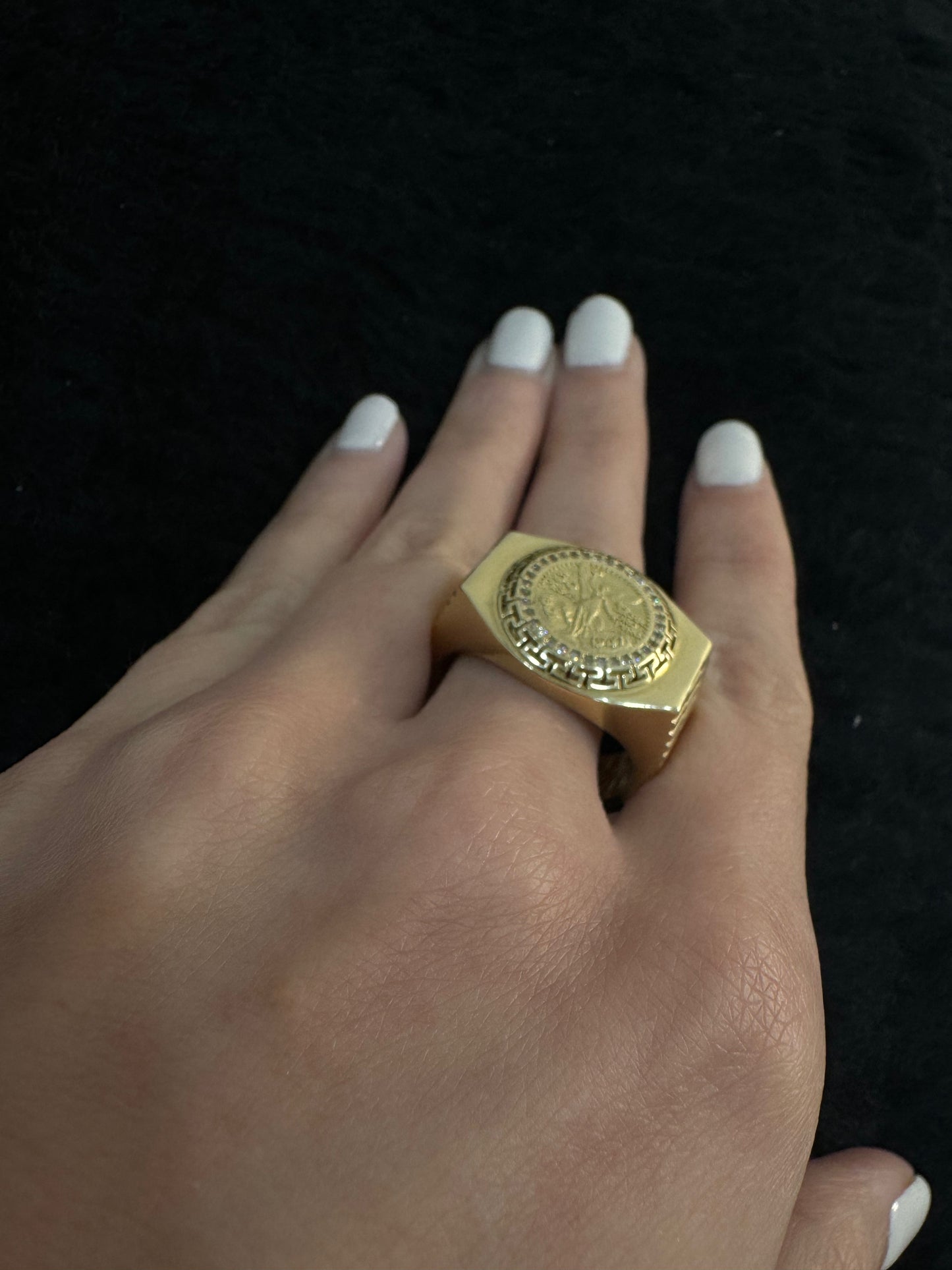 14K Centenario Ring