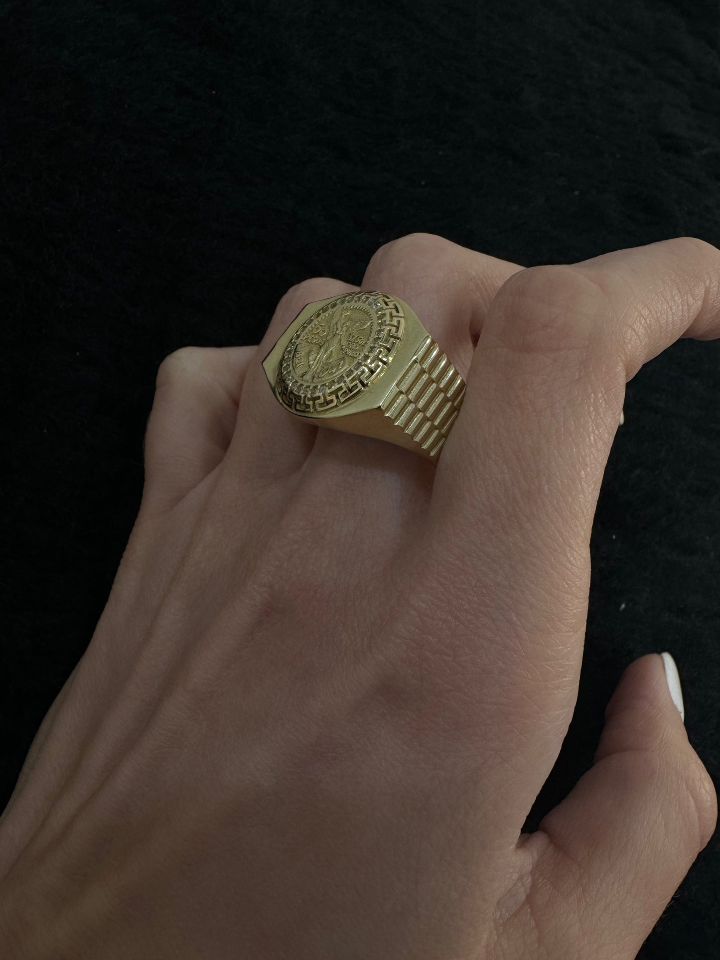 14K Centenario Ring