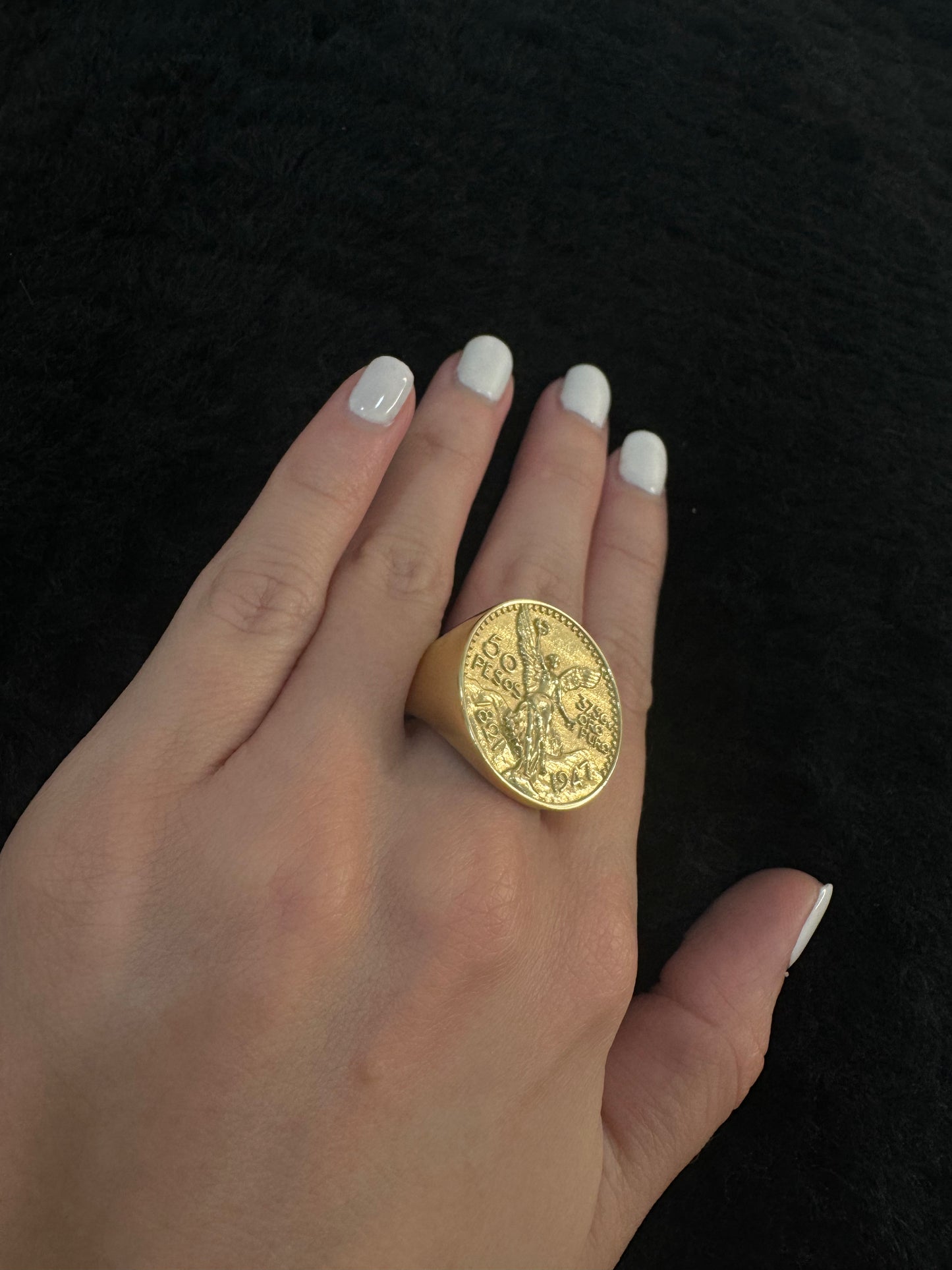 14K Centenario Ring