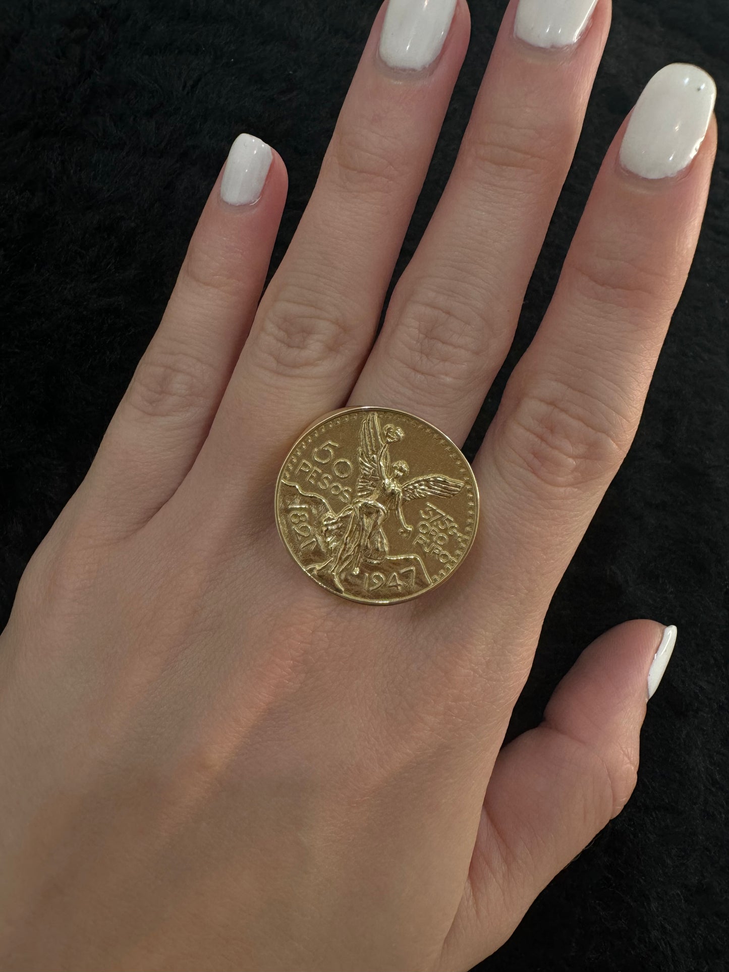 14K Centenario Ring