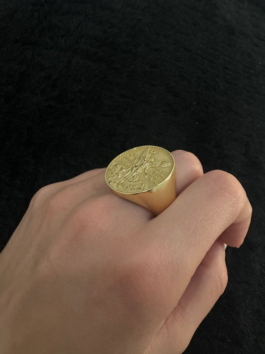 14K Centenario Ring