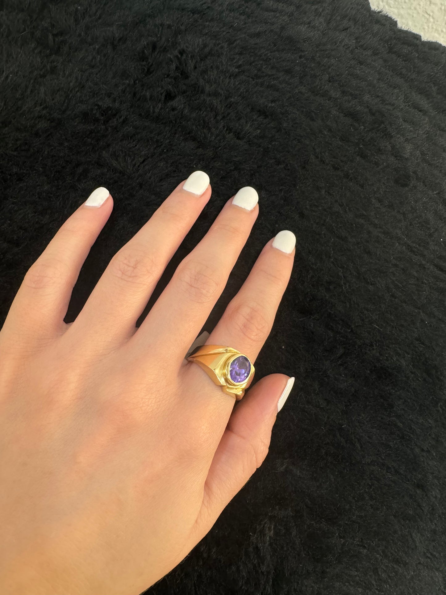 14K Purple Stone Ring