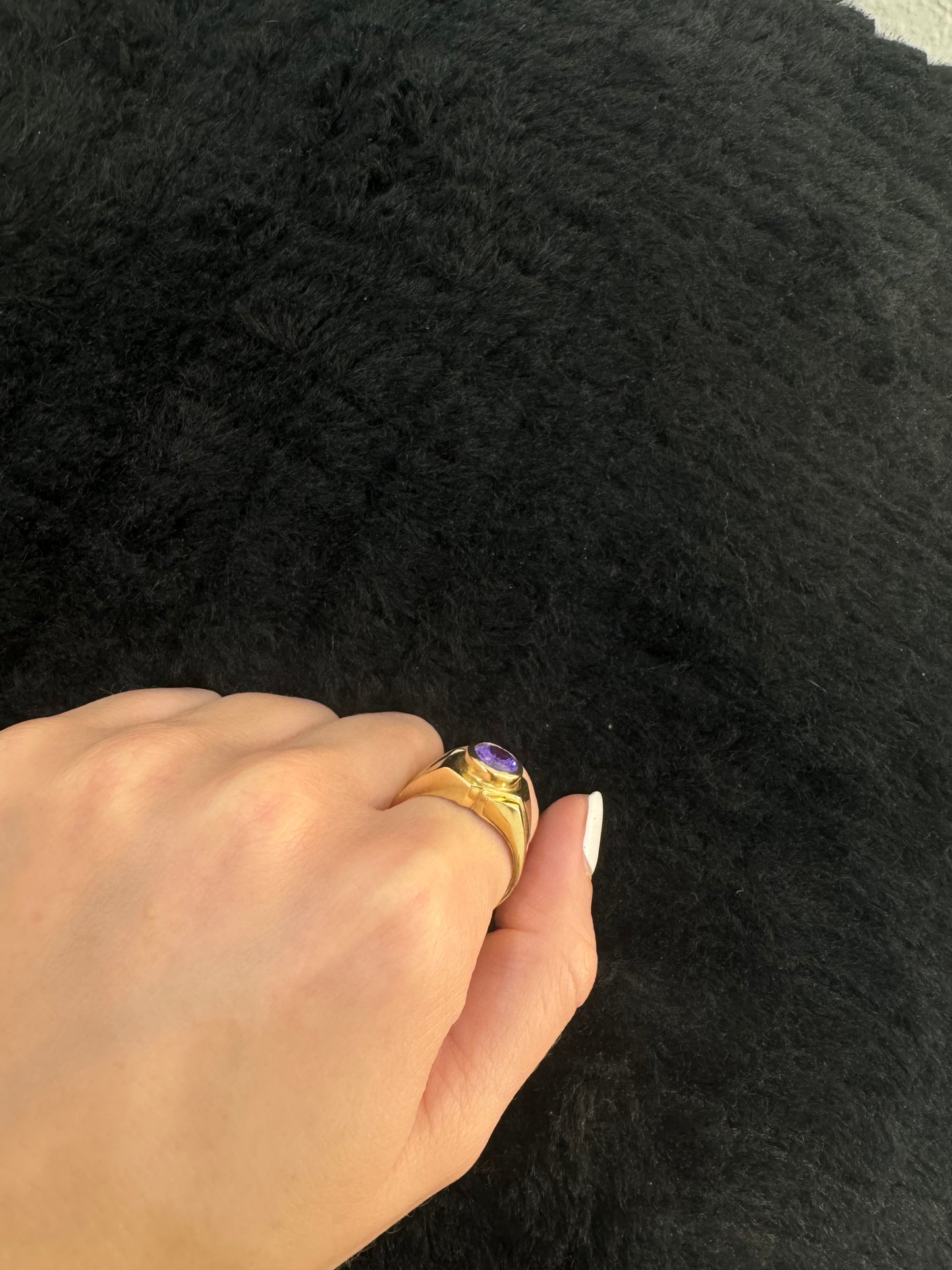 14K Purple Stone Ring