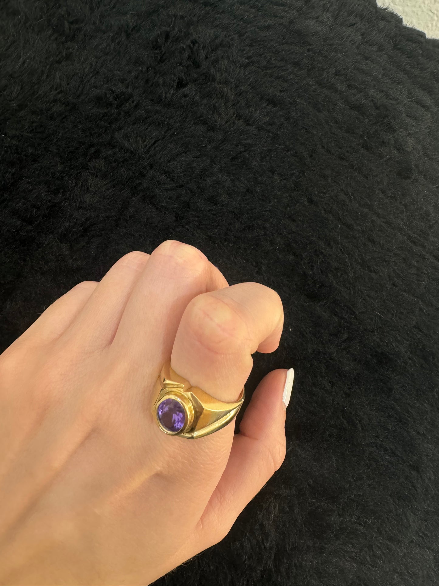 14K Purple Stone Ring