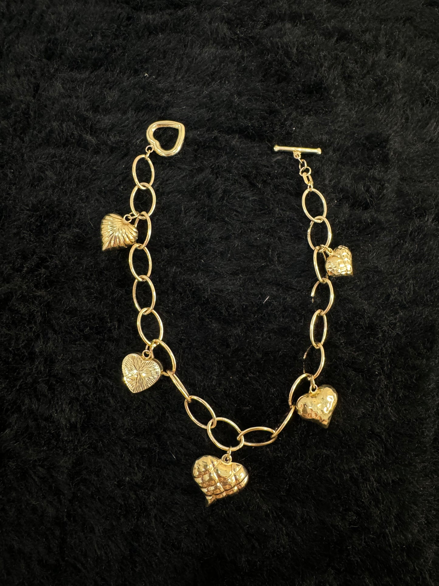 14K Heart Bracelet