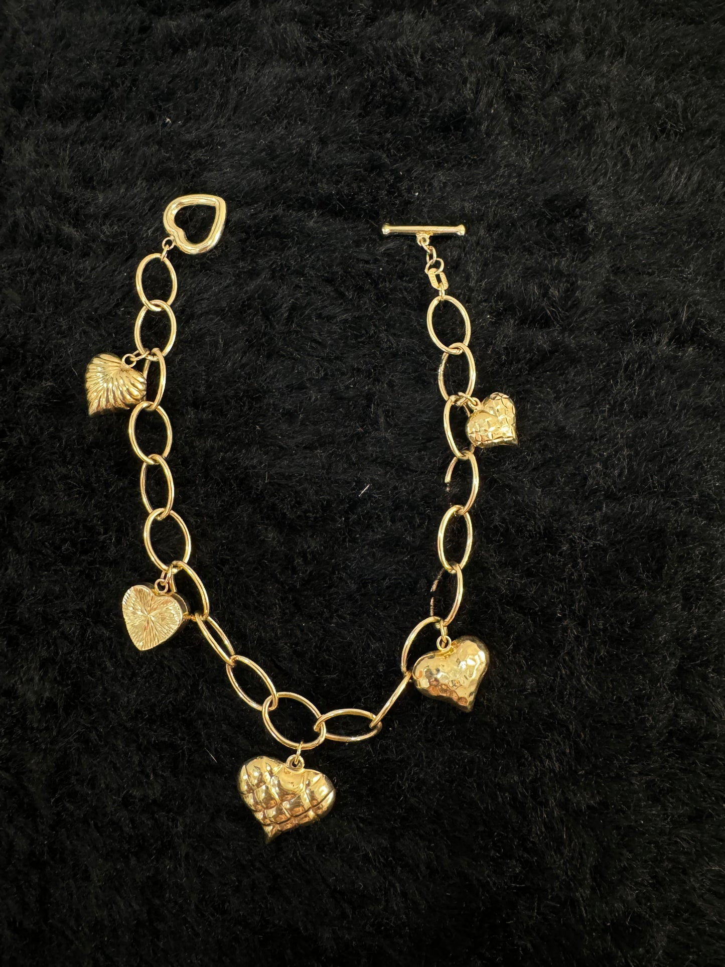 14K Heart Bracelet