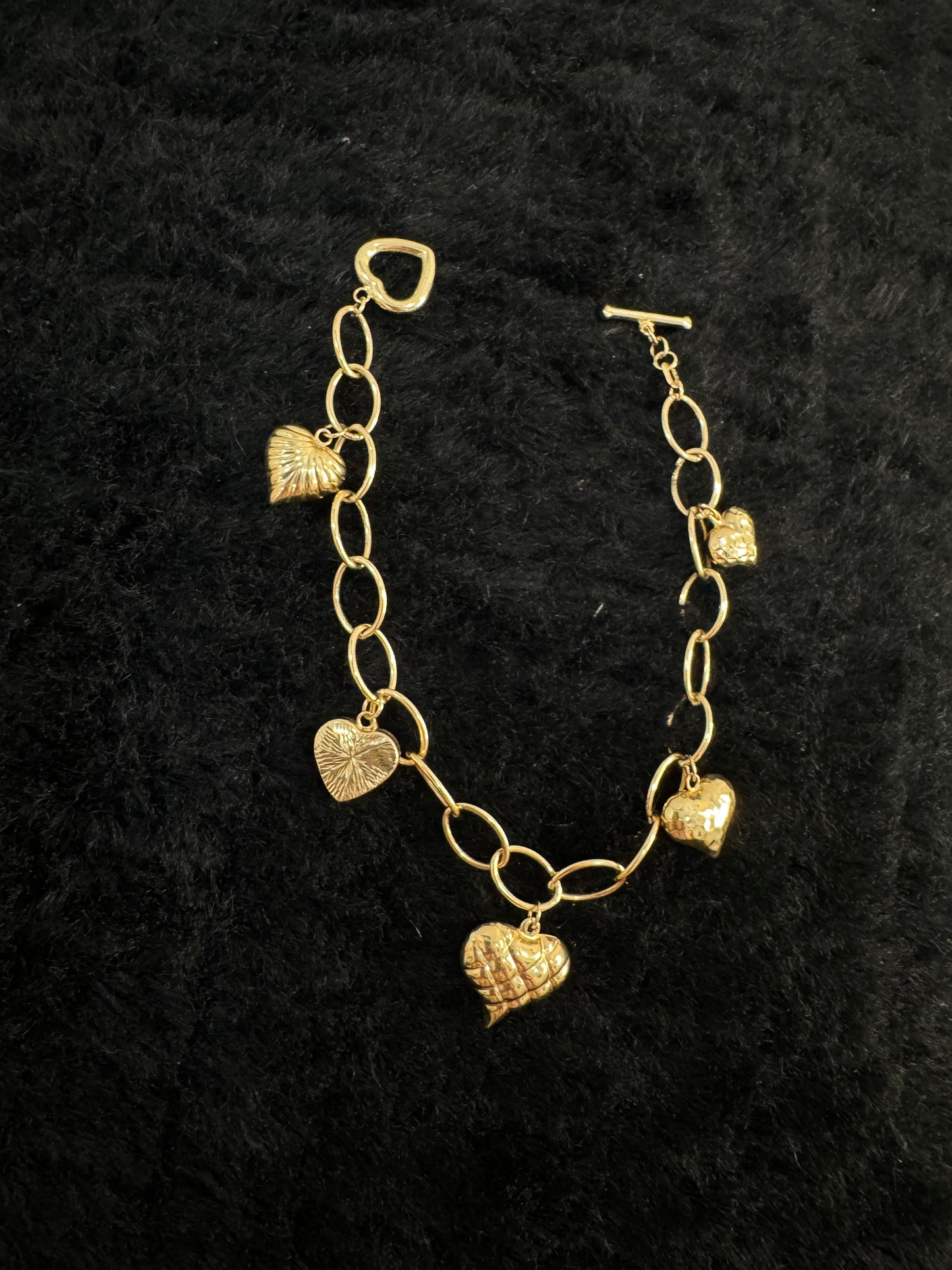 14K Heart Bracelet