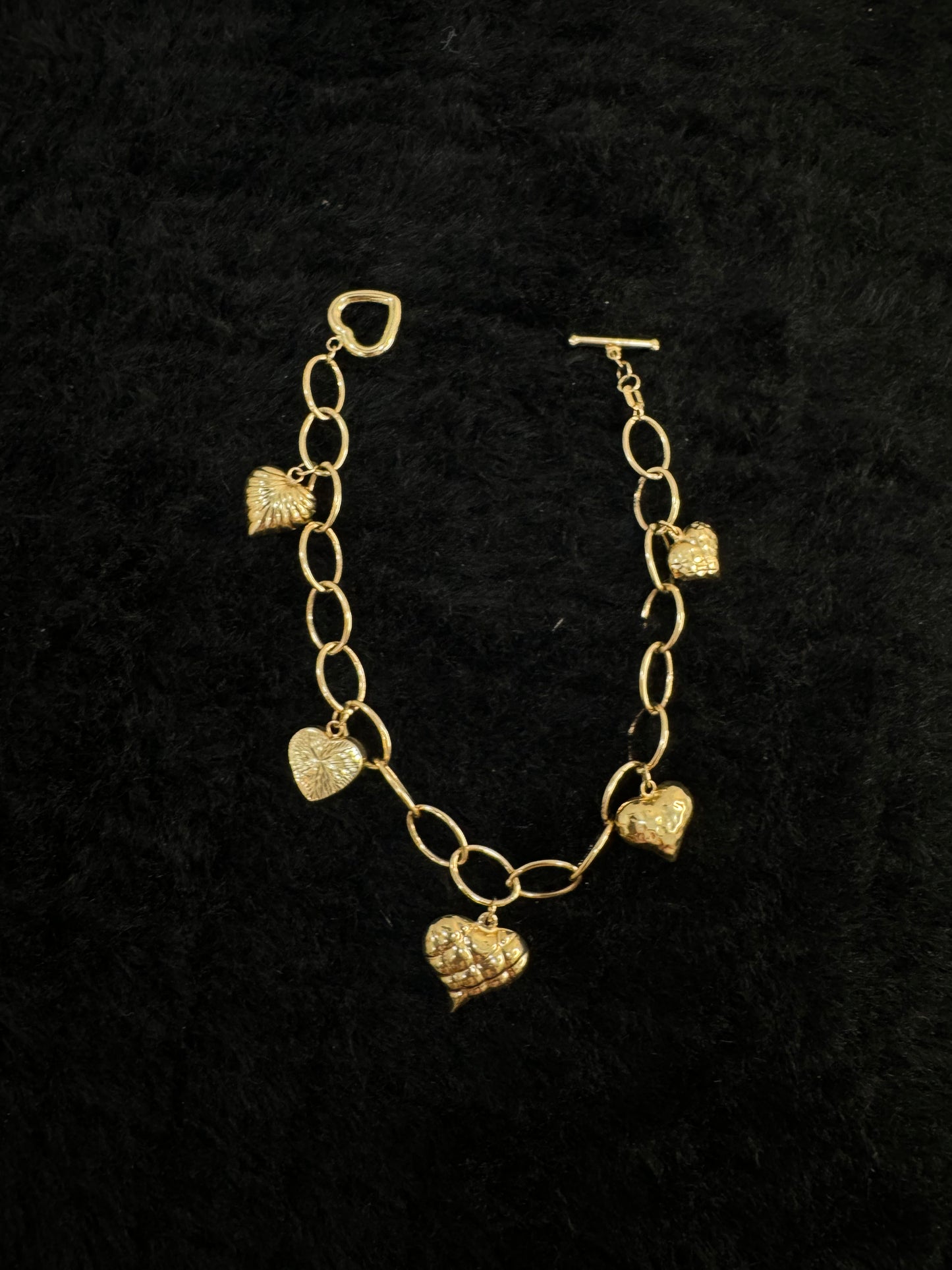 14K Heart Bracelet