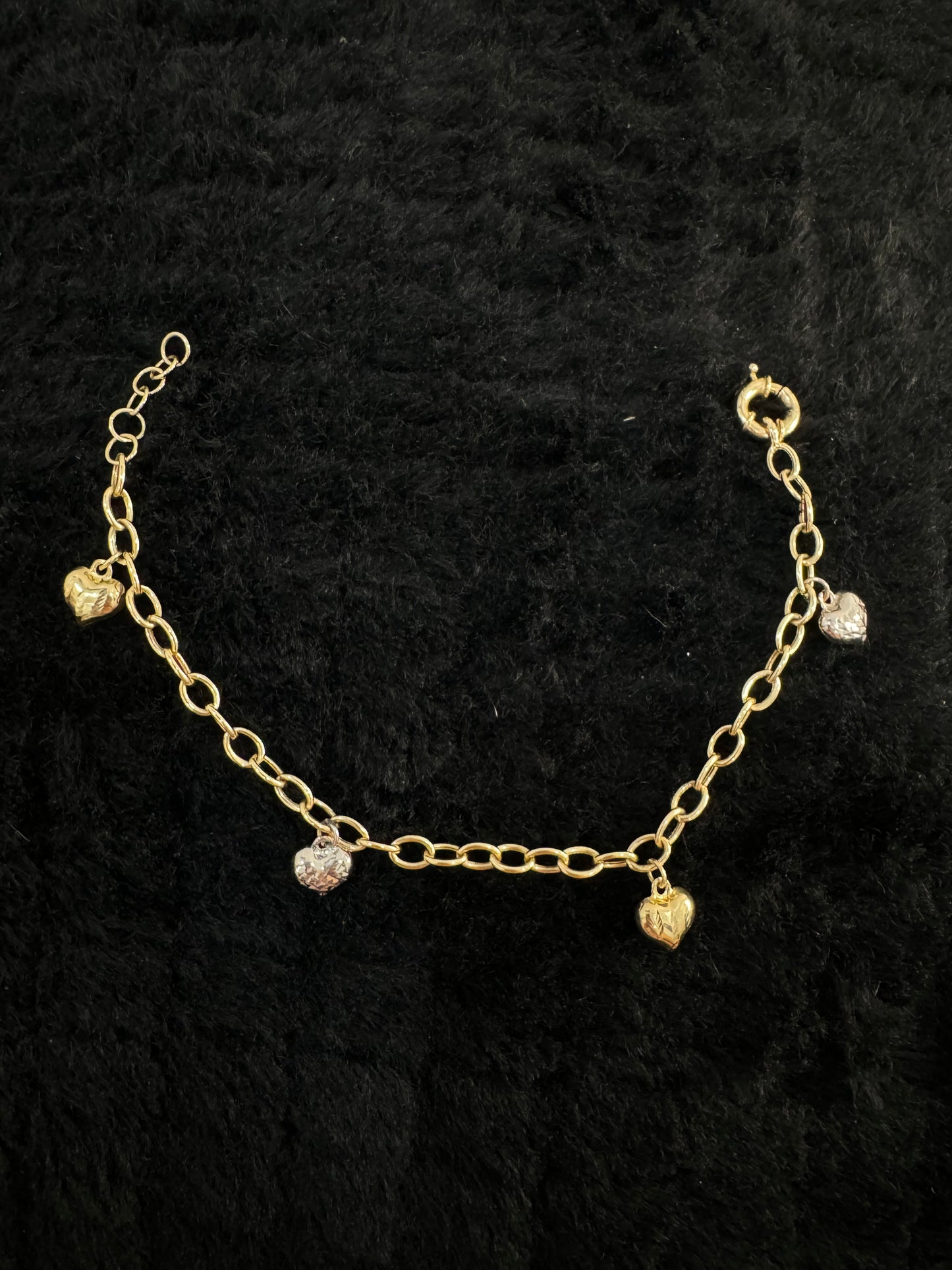 14K Heart Bracelet