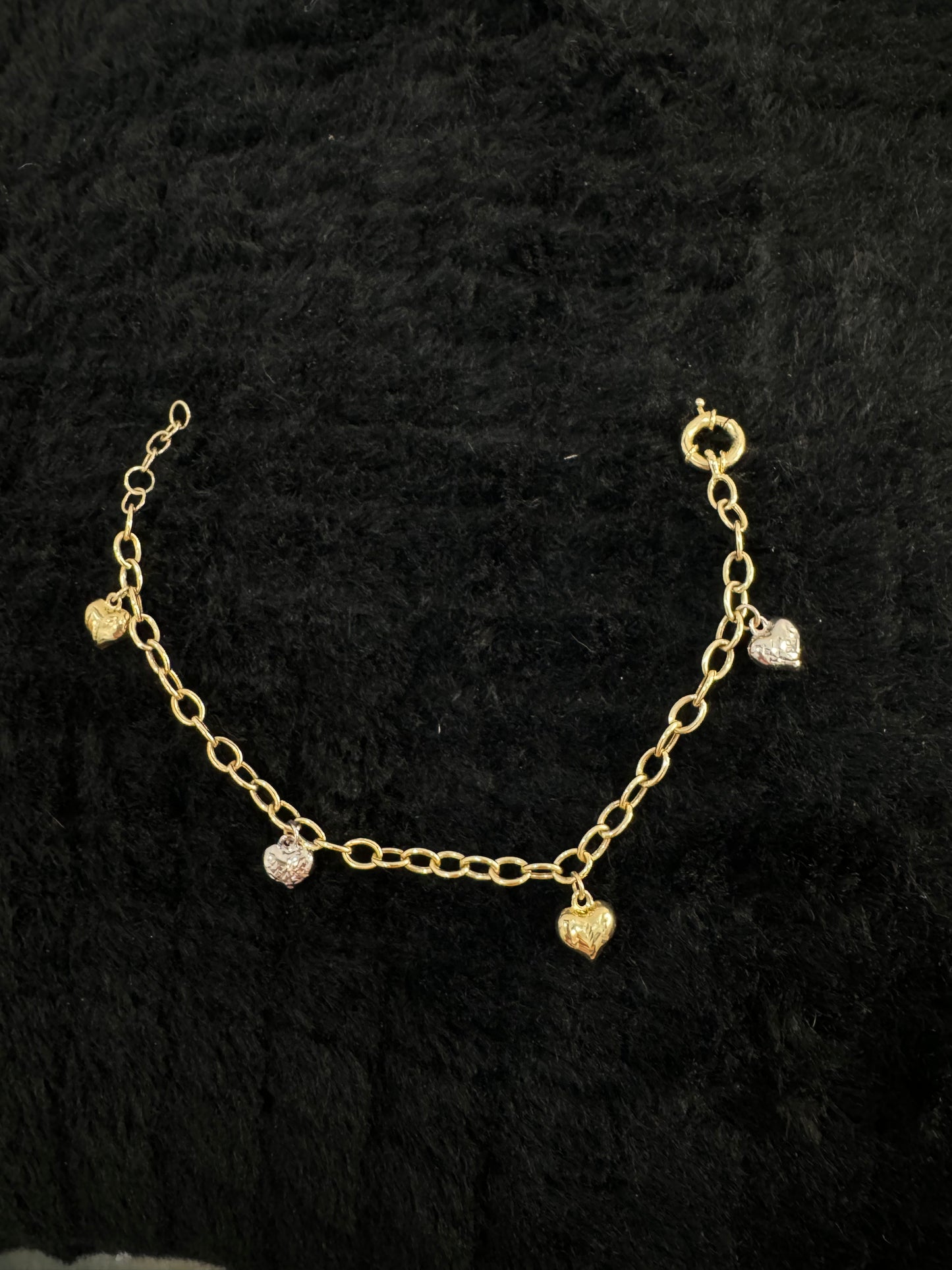 14K Heart Bracelet