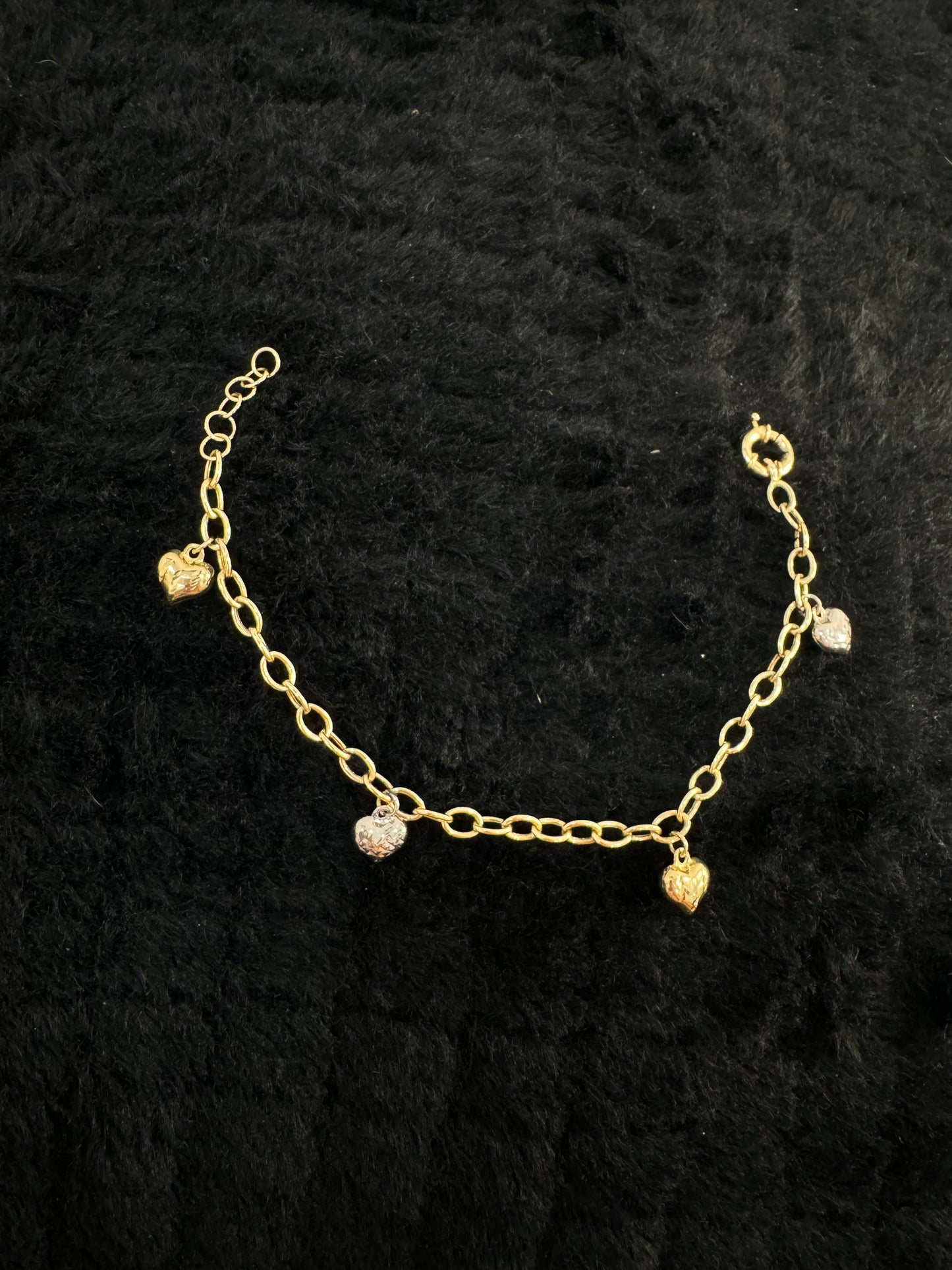 14K Heart Bracelet