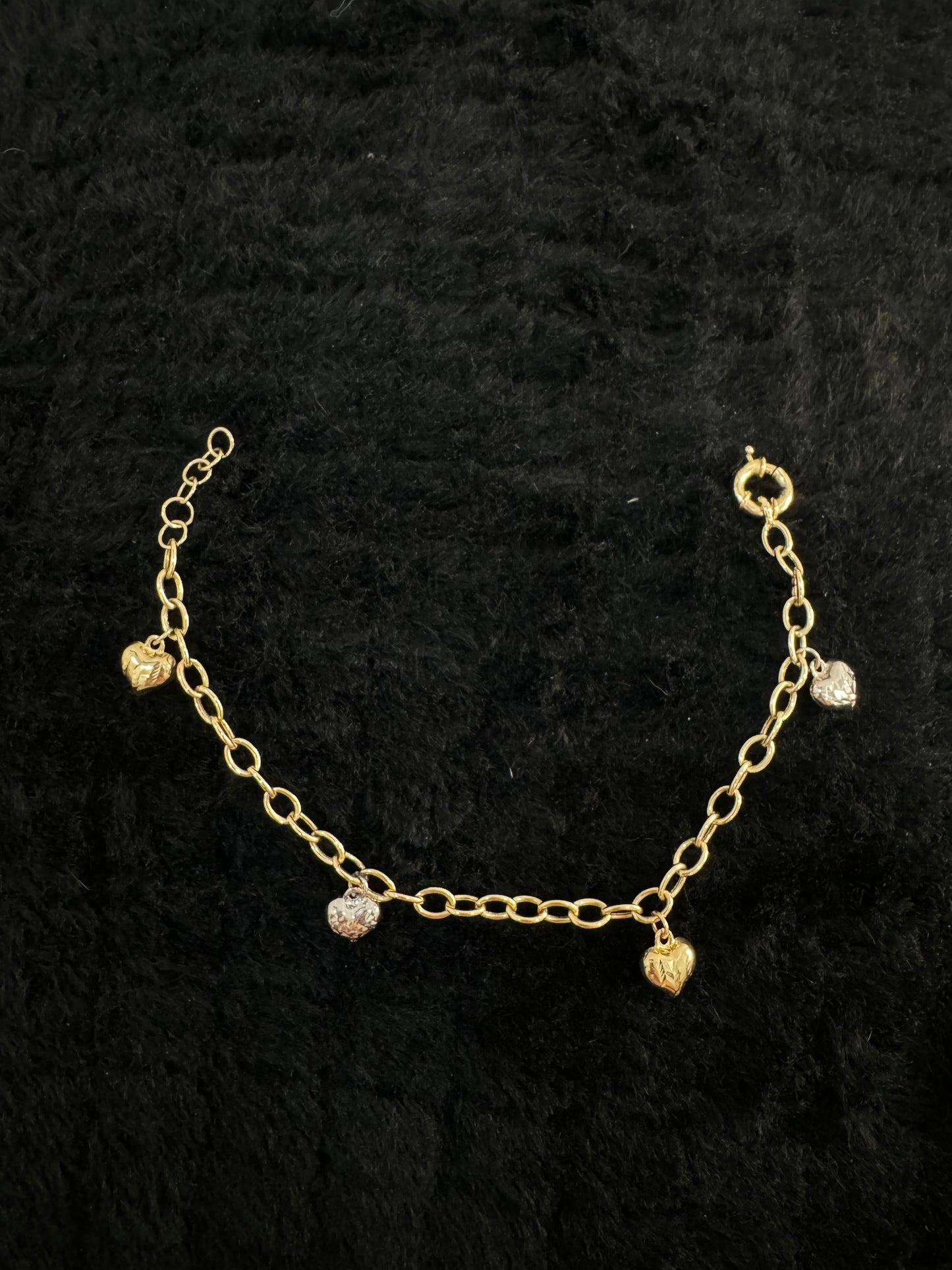 14K Heart Bracelet